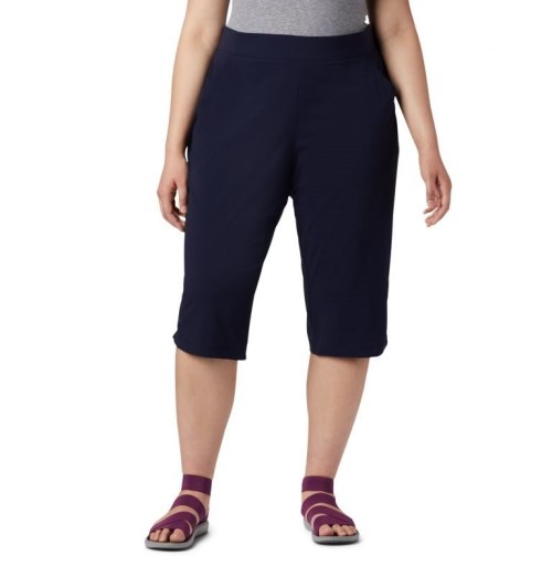 Women's Columbia Anytime Casual Capris Sport Pants Navy | Plus Size CA-K5613